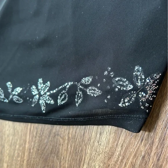 Y2K BYER TOO! Asymmetric Sparkly Midi Slip Dress Whimsigoth Fairy Grunge Sz L - Picture 12 of 15